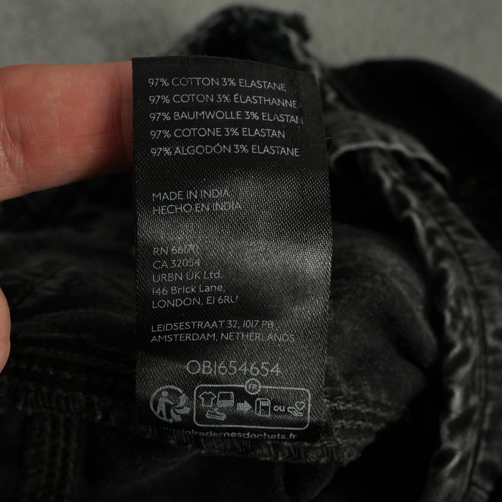 Free People Can't Compare Slouch Cargo Pants Women L Black Gorpcore Utility - Picture 12 of 12